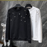 Chh Chrome Hearts Sweatshirts Autumn and Winter Hot Diamond Star Casual Crew Neck Sweater