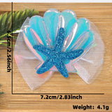 Themed Party Supplies Cartoon Seashell & Starfish Hair Clips – Ocean Theme Birthday Party Accessories