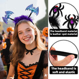 Halloween headband Halloween Spider Headband – Kids’ Fun Feather & Bat Party Hair Accessory