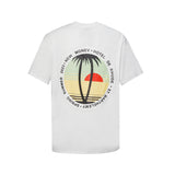 Rhude T Shirt Sunset Coconut Alphabet Print Short Sleeve T-Shirt