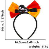 Halloween headband Halloween headgear black orange purple bow headband