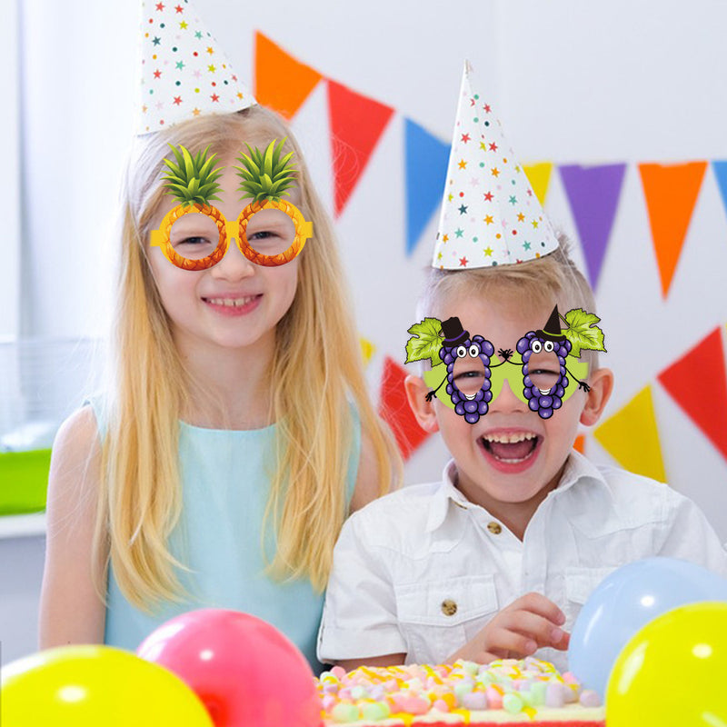 Themed Party Supplies Set of 9 Kids’ Birthday Party Fruit-Shaped Paper Glasses – Summer Pineapple Theme