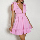 Women Dresses Fashion Casual Cool Dress (HWFS0410)