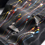 DSQ2 Short Jeans Ripped Patch Slim-fit Stretch Denim Shorts