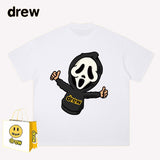 Drew T Shirts Short-Sleeved Clothes Smiley Face Short Sleeve round Neck