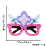 Themed Party Supplies Pixel Game Themed Headbands & Glasses – Children's Birthday Party Decorations