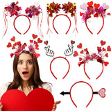 Themed Party Supplies Valentine's Day Heart Headband – Wedding, Bachelorette Party & Photo Prop