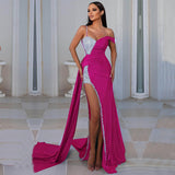 Women Party Dress Sexy Temperament Evening Gown (Ss0416)