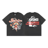 Hellstar T Shirt Washing Water Black Series Printed Short Sleeve T-Shirt