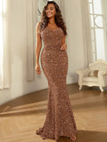Women Party Dress Fashionable Sequins Elegant Formal Dress (Ss0416)