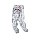 Bathing Ape Pants Shark Head Luminous Starry Sky Casual Pants