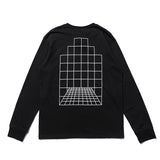 C.e sweatshirt autumn and winter c.e square plaid geometric pattern round neck pulloverlong sleeves one piece batch