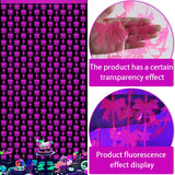 Themed Party  Supplies Fluorescent Macaron Bow Fringe Curtain