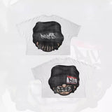 Street Unisex T-shirt Hip Hop Punk Vintage Short Sleeve