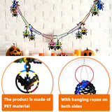 Halloween flag hanging ornaments Halloween Colorful Hanging Garland – Ghosts, Pumpkins & Honeycomb Flags