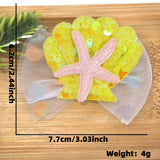 Themed Party Supplies Cartoon Seashell & Starfish Hair Clips – Ocean Theme Birthday Party Accessories