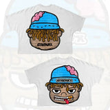 Street Unisex T-shirt Cartoon Portrait Pattern Street Tee