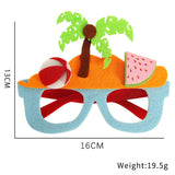 Themed Party Supplies Hawaiian Party Glasses – Fun Plastic Eyewear for Kids' Dance & Photo Props