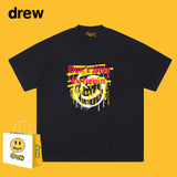 Drew T Shirts Smiling Face T-shirt Loose Men