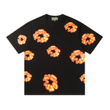 Denim Tears T Shirt ShortsFlame Short Sleeve T-shirt Sports Casual Shorts Suit (Options need to be purchased separately)