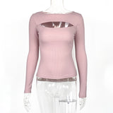 Women Tops Fashion Breathable Long Sleeves Top (ZJ0415)