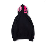 Bathing Ape Hoodie Camouflage Shark Jacket Men's Autumn and Winter Cardigan Zipper Embroidered Hooded Sweater