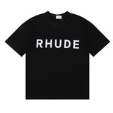 Rhude T Shirt Letter Logo Printed Short Sleeve T-Shirt