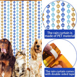 Themed Party Supplies Pet-Themed Tinsel Fringe Curtain – 1*2M (Approx. 39.4*78.7 inches) Cat & Dog Paw Foil Door Backdrop