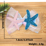 Themed Party Supplies Cartoon Seashell & Starfish Hair Clips – Ocean Theme Birthday Party Accessories