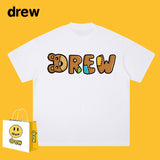 Drew T Shirts Drew Printed Short Sleeve Loose Couple