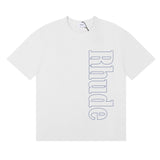 Rhude T Shirt Micro Label Letter Skull Print Short Sleeve T-Shirt