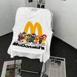 Men T-shirts CPFM X McDonalds X Cacus Jack Short Sleeve T-Shirts Men and Women
