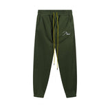 Rhude Pant embroidery slogan logo drawstring casual sports trousers