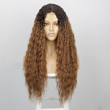 Women'S Wigs  Middle Part Lace Front Gradual Long Curly Synthetic Wig