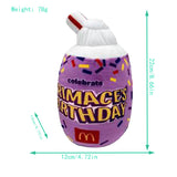 Plush Toys GRIMACE YELLOW HAT Milkshake Funny Purple Doll Plush Toy Doll