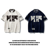 Bathing Ape T Shir Embroidered Baseball Shirt Short Sleeve Shirt