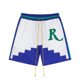 Rhude Shorts Letter Embroidered Casual Shorts Beach Shorts