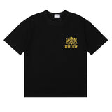 Rhude T Shirt Wheat Ear Badge Short Sleeve T-Shirt