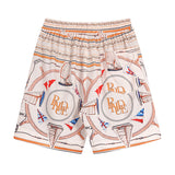 Rhude T Shirt Casual Short Sleeve Shirt Men's and Women's Shorts Shirt