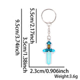 Themed Party Supplies Minecraft Keychain – Pixel Game Theme Party Decoration Acrylic Weapon & Diamond Backpack Charm