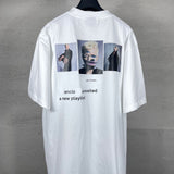 Mens T-shirts Summer Paris White Ink Music