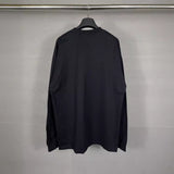 Men T-shirts Spring and Autumn Paris Long Sleeve T-Shirt Loose Casual Bottom Shirt