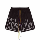 Rhude Shorts Casual Elastic Sports Shorts Beach Pants