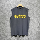 Purple Brand Tank T Shirts Sleeveless T-shirt Vest