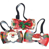 Themed Party Supplies Christmas Pet Bow Tie Collar – Cartoon Bell-Decorated Accessory for Cats & Dogs