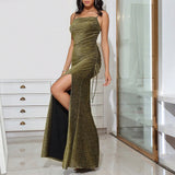 Women Dresses Summer Sexy Graceful Slip Dress Gown (Hwfs0410)
