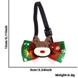 Themed Party Supplies Christmas Pet Bow Tie Collar – Cartoon Bell-Decorated Accessory for Cats & Dogs