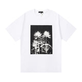 Purple Brand T Shirt Chess Print Short Sleeve T-Shirt