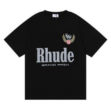 Rhude T Shirt Letter Print Short Sleeve T-Shirt