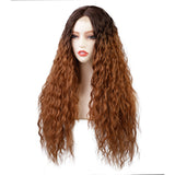 Women'S Wigs  Middle Part Lace Front Gradual Long Curly Synthetic Wig
